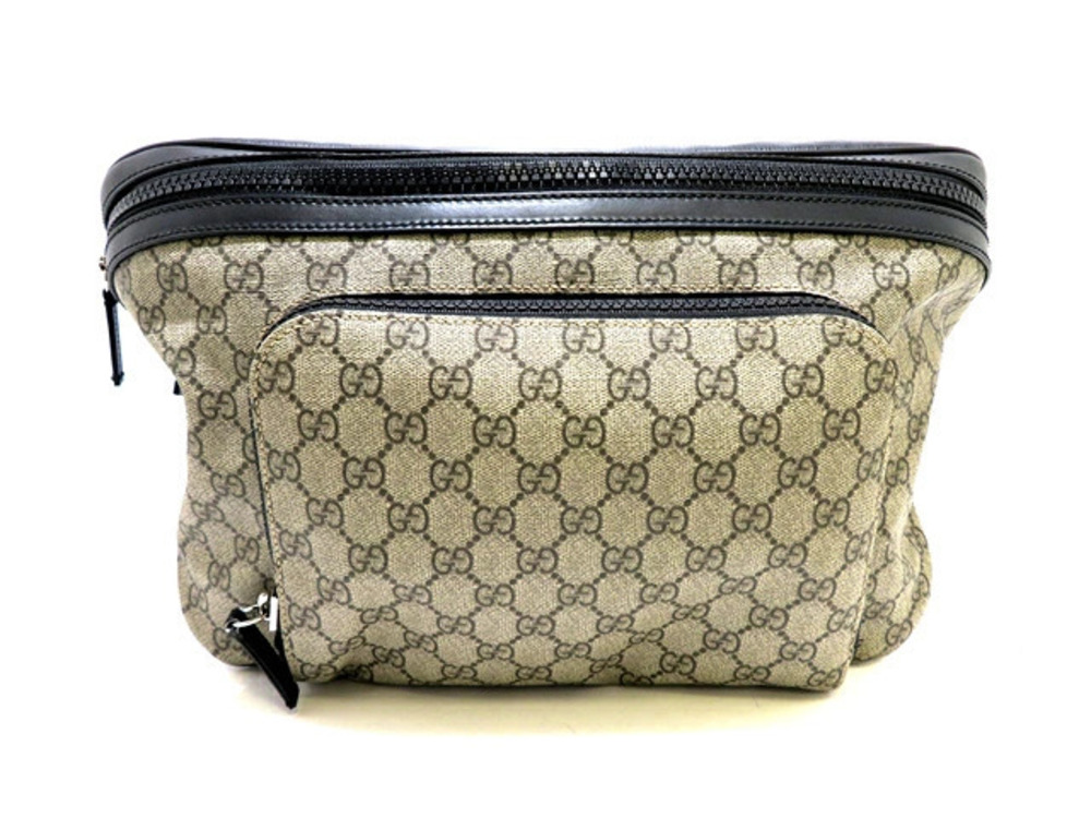 Gucci Hobo Bag Body Canvas Embossed Leather